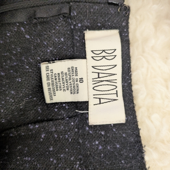 BB DAKOTA RUFFLE BLACK MINI SKIRT SIZE 10 - Picture 5 of 6